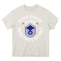 Cream Limited Edition Master Sergeant Retired Air Force Military Retiremen Heavy Core Tee - lanVoArt