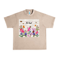 French Oak be kind wildflower Urban Heavy Tee - TumblerDesignByShophia
