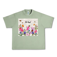 Oil Green be kind wildflower Urban Heavy Tee - TumblerDesignByShophia