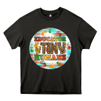 Asphalt educator of tiny humans round earring Heavy Core Tee - BundleAndBundleShop