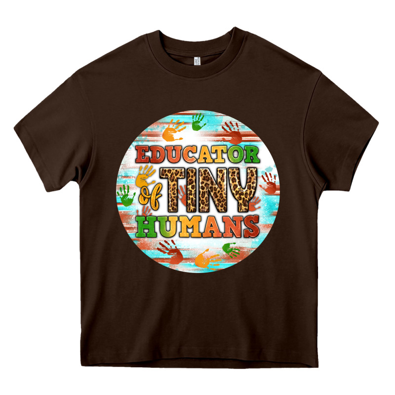 Educator Of Tiny Humans Round Earring Heavy Core Tee by BundleAndBundleShop | Teevron