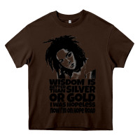 Chocolate Brown lover gift lauryn hill retro wave Heavy Core Tee - lanVoArt