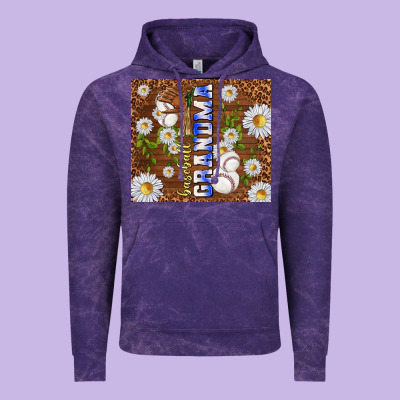 Baseball Grandma Vintage Hoodie Designed By Tumblerdesignbyshophia