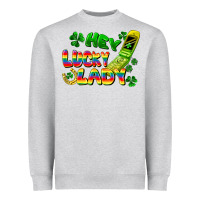 Hey Lucky Lady Flip Phone Heavyweight Sweatshirt | Teevron