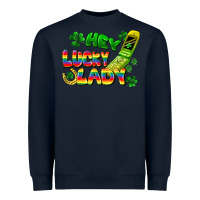 Navy Hey lucky lady flip phone Heavyweight Sweatshirt - FaDigitalArtStudio