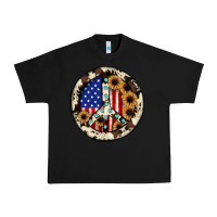 Black Peace sign Urban Heavy Tee - JahusDesignShop