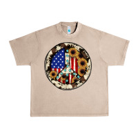 French Oak Peace sign Urban Heavy Tee - JahusDesignShop