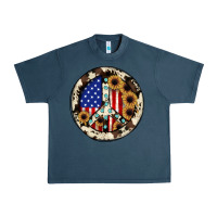 Midnight Navy Peace sign Urban Heavy Tee - JahusDesignShop
