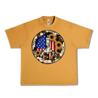 Peanut Butter Peace sign Urban Heavy Tee - JahusDesignShop