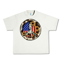 Pistachio Peace sign Urban Heavy Tee - JahusDesignShop