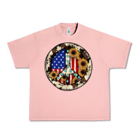 Salmon Peace sign Urban Heavy Tee - JahusDesignShop