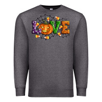 Charcoal Heather Halloween Love Premium Sweatshirt - Artiststas