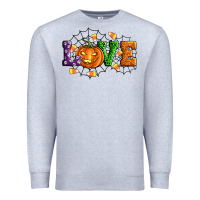Heather Grey Halloween Love Premium Sweatshirt - Artiststas