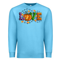 Ocean Blue Halloween Love Premium Sweatshirt - Artiststas