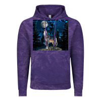 Cloud Purple wolf howling at the moon Vintage Hoodie - TumblerDesignByShophia