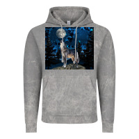 Cloud Rock wolf howling at the moon Vintage Hoodie - TumblerDesignByShophia