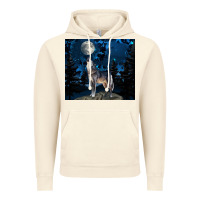 Vintage Artic wolf howling at the moon Vintage Hoodie - TumblerDesignByShophia