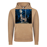 Vintage Coffee wolf howling at the moon Vintage Hoodie - TumblerDesignByShophia