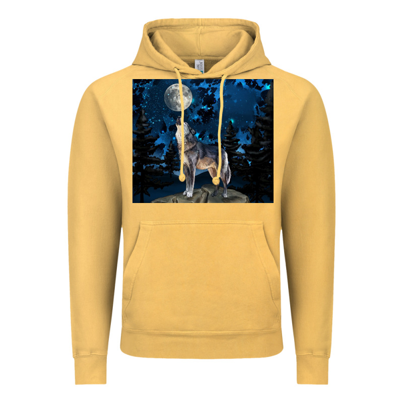 Wolf Howling At The Moon Vintage Hoodie by TumblerDesignByShophia | Teevron