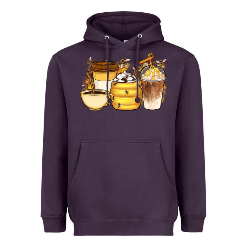 Bee Honey Coffee Cups Heavyweight Hoodie by Artiststas | Teevron