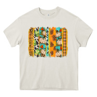 Cream fall brushstroke Heavy Core Tee - BundleAndBundleShop