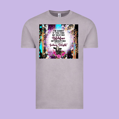 I'm Sorry If You Find My Resting Bitchface Intimid Vintage Tee Designed By Tumblerdesignbyshophia