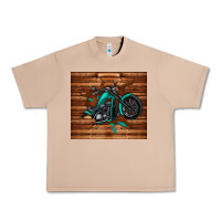 Woodgrain Motorcycle Urban Heavy Tee | Teevron