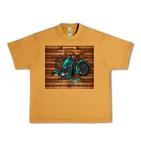 Peanut Butter woodgrain motorcycle Urban Heavy Tee - TumblerDesignByShophia
