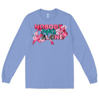 Colony Blue nobody fights alone cancer awareness Long Sleeve Tee - CowGirlArtShop