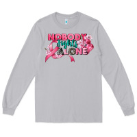 Moon Dust nobody fights alone cancer awareness Long Sleeve Tee - CowGirlArtShop