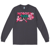Smoke nobody fights alone cancer awareness Long Sleeve Tee - CowGirlArtShop