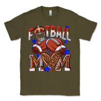 Army Green American Football Mom Classic Tee - NancyCooperArtShop
