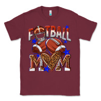 Burgundy American Football Mom Classic Tee - NancyCooperArtShop