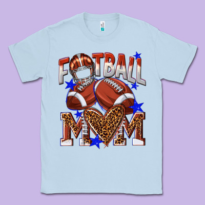American Football Mom Classic Tee Designed By Nancycooperartshop