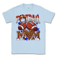 Dusty Blue American Football Mom Classic Tee - NancyCooperArtShop