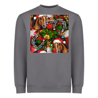 Storm christmas horse leopard Heavyweight Sweatshirt - FaDigitalArtStudio