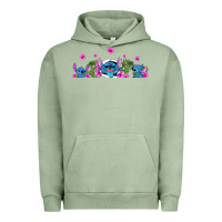 Pigment Oil Green stitches Urban Hoodie - AdoDesignShop