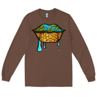Chestnut summer vibes pineapple lips Long Sleeve Tee - Jasminsmagicworld