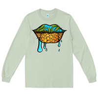 Matcha summer vibes pineapple lips Long Sleeve Tee - Jasminsmagicworld