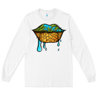 White summer vibes pineapple lips Long Sleeve Tee - Jasminsmagicworld