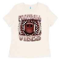 Bone football vibes smiley face Ladies Tee - BarkalooDesign