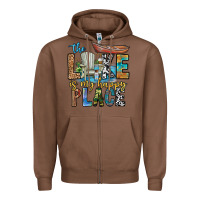 Chestnut the lakes my happy place Zipper Hoodie - CowhideDigitalArt