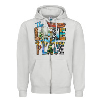 Dove Grey the lakes my happy place Zipper Hoodie - CowhideDigitalArt