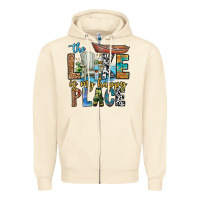 Sandshell the lakes my happy place Zipper Hoodie - CowhideDigitalArt
