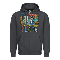 Smoke the lakes my happy place Zipper Hoodie - CowhideDigitalArt