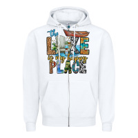 White the lakes my happy place Zipper Hoodie - CowhideDigitalArt