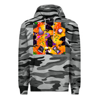 Slate Camo halloween cat and witch seamless pattern Premium Hoodie - BundleAndBundleShop