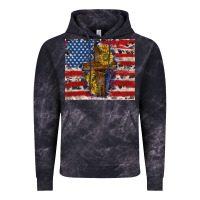 Cloud Black jesus christ with american flag Vintage Hoodie - TumblerDesignByShophia