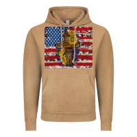Vintage Camel jesus christ with american flag Vintage Hoodie - TumblerDesignByShophia