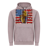 Vintage Zinc jesus christ with american flag Vintage Hoodie - TumblerDesignByShophia